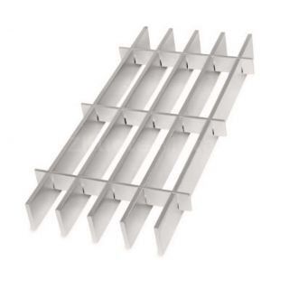 Thép carbon Q235 Sàn lưới kim loại kẽm, Lưới thép chịu lực nặng mạ kẽm HDP