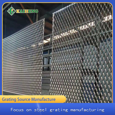 Bức tường bằng thép không gỉ 304 Lưới trang trí bằng thép không gỉ Rèm cửa bằng nhôm hình thoi